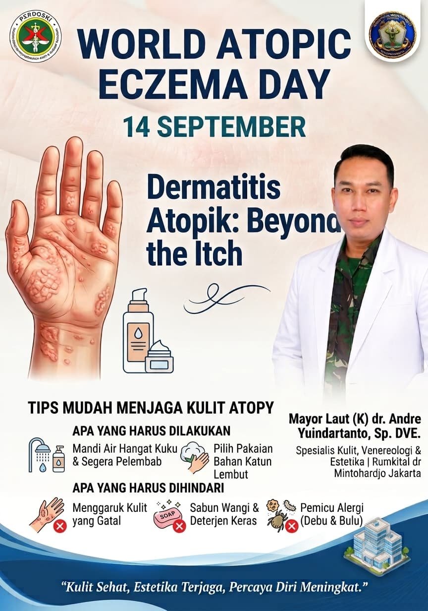 “Dermatitis Atopik: Beyond the Itch”  Dermatitis atopik bukan sekadar rasa gatal. Kondisi ini dapat memengaruhi kenyamanan, kualitas tidur, aktivitas sehari-hari, hingga kepercayaan diri.