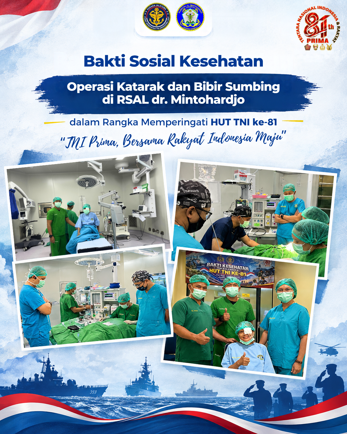 BAKTI SOSIAL KESEHATAN DALAM RANGKA HUT TNI KE-81