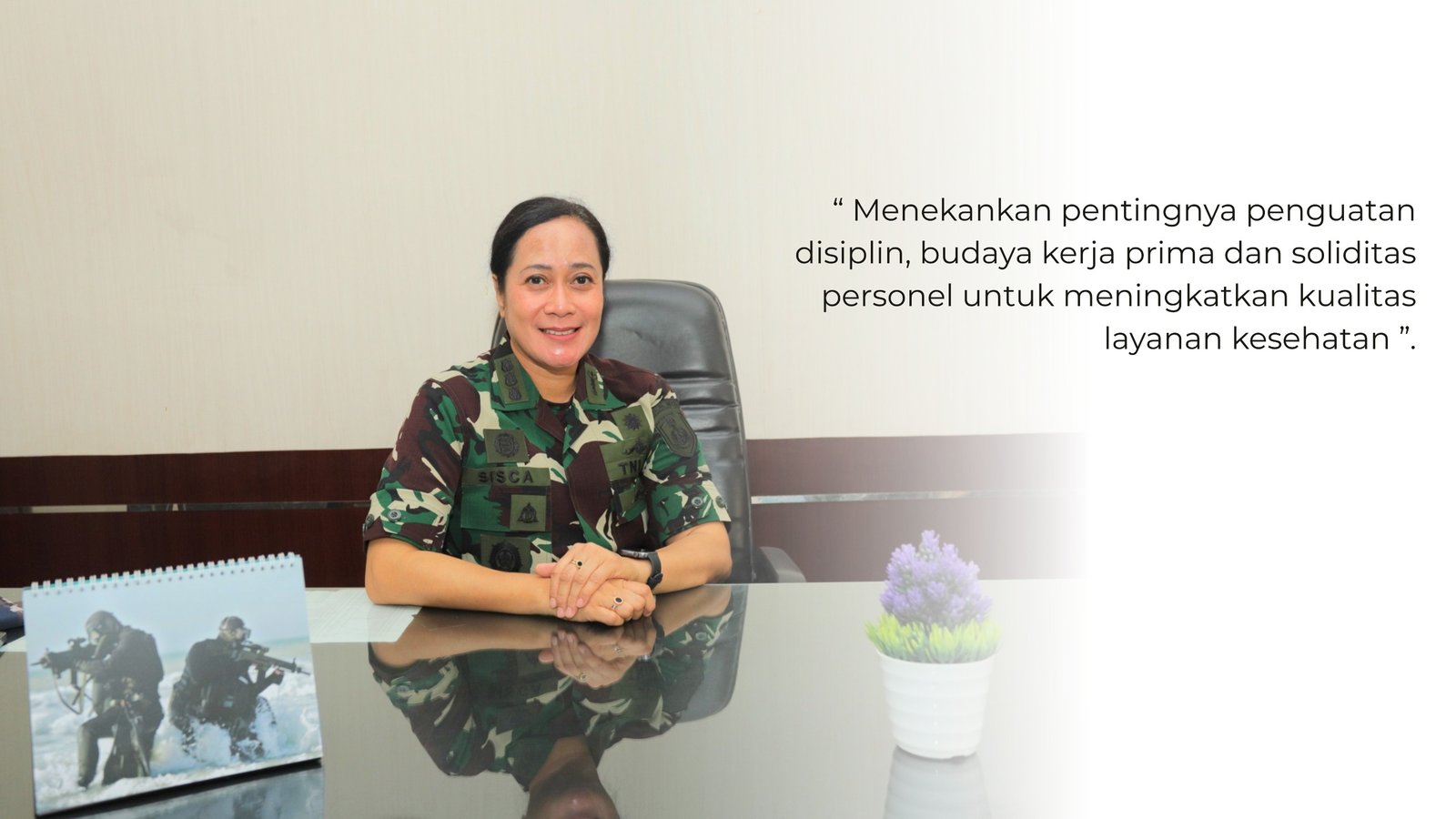 Kolonel Laut (K/W) drg. Sisca Salvita, Sp.Pros., M.Tr.Hanla., M.M., CHRMP., CRMP